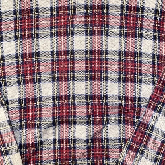 Vintage 90’s Round tree & York Plaid Long Sleeve T-shirt Size M - Picture 2 of 6